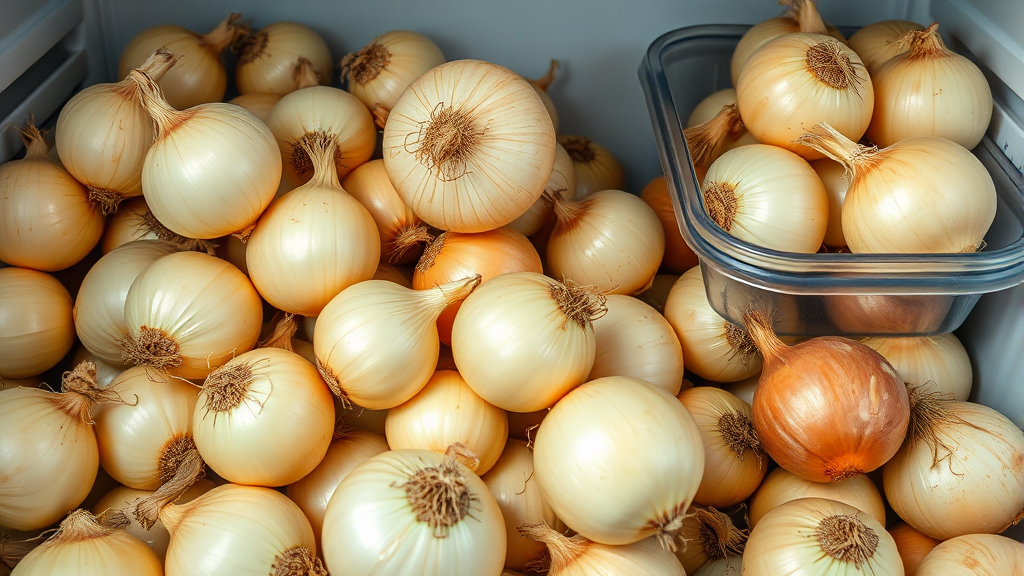 양파 보관 전, 준비사항 (realistic 스타일)