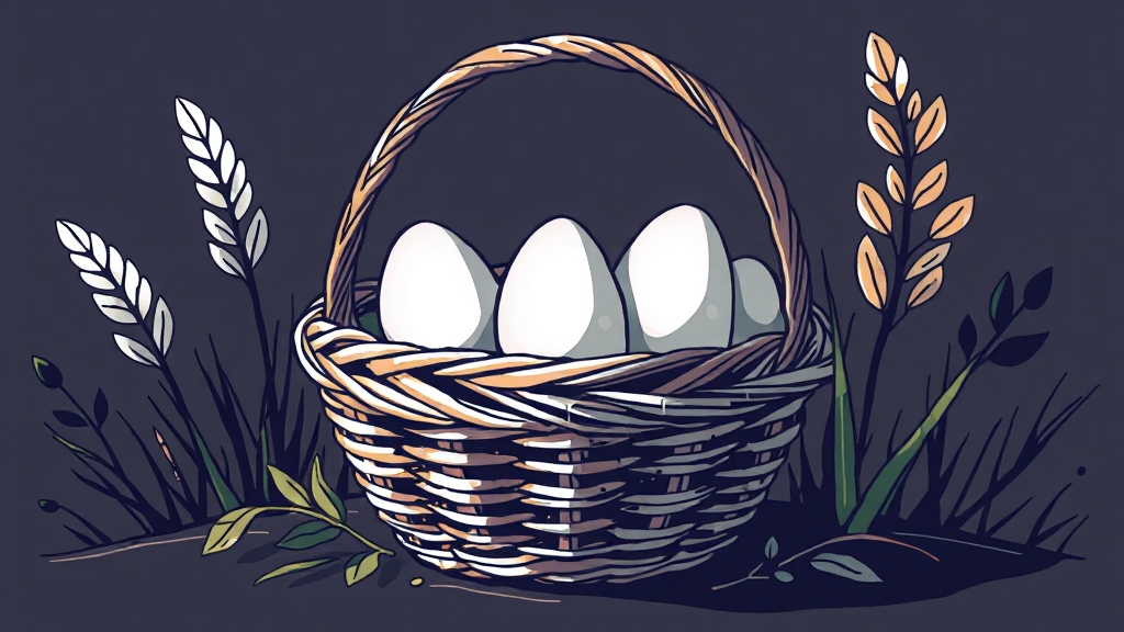 투자 시 현명한 위험 관리 (illustration 스타일)