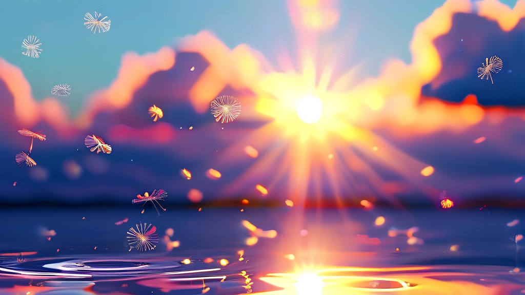 비문증의 다양한 증상과 자가 진단법 (realistic 스타일)