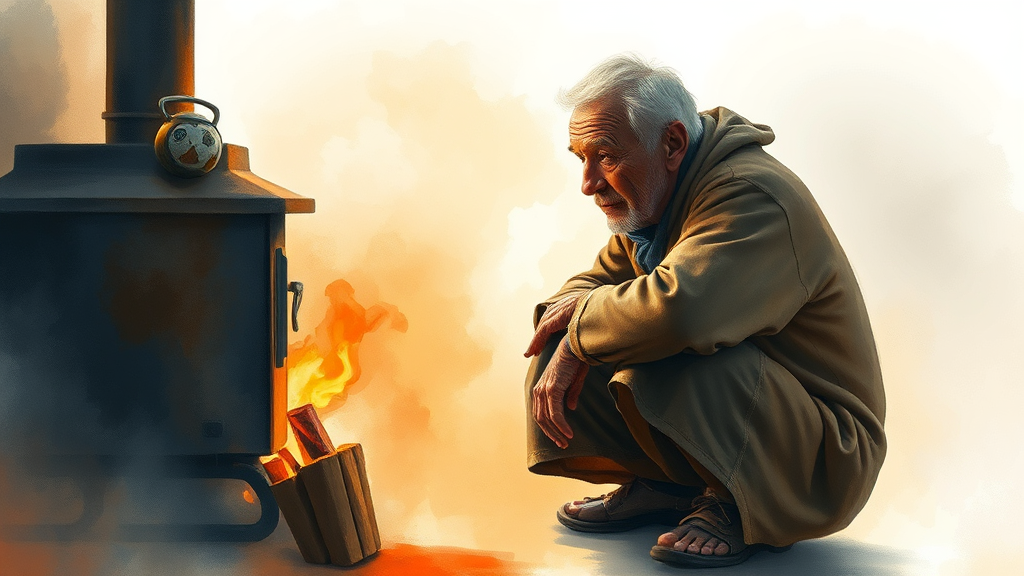 긴급복지 연료비 지원 및 기타 난방비 지원 제도 (watercolor 스타일)