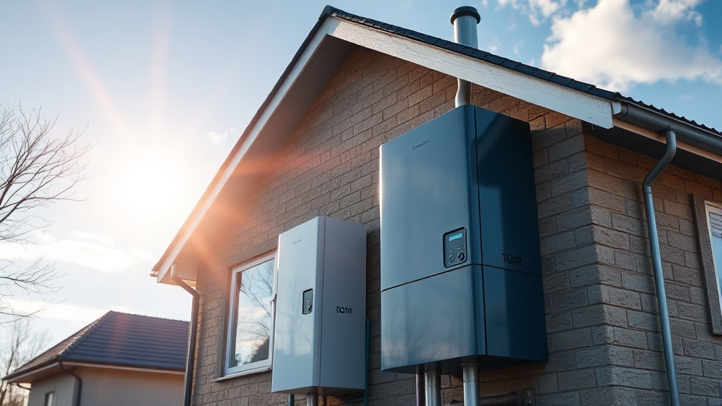 보일러 교체 고려 사항 및 지원 사업 (realistic 스타일)