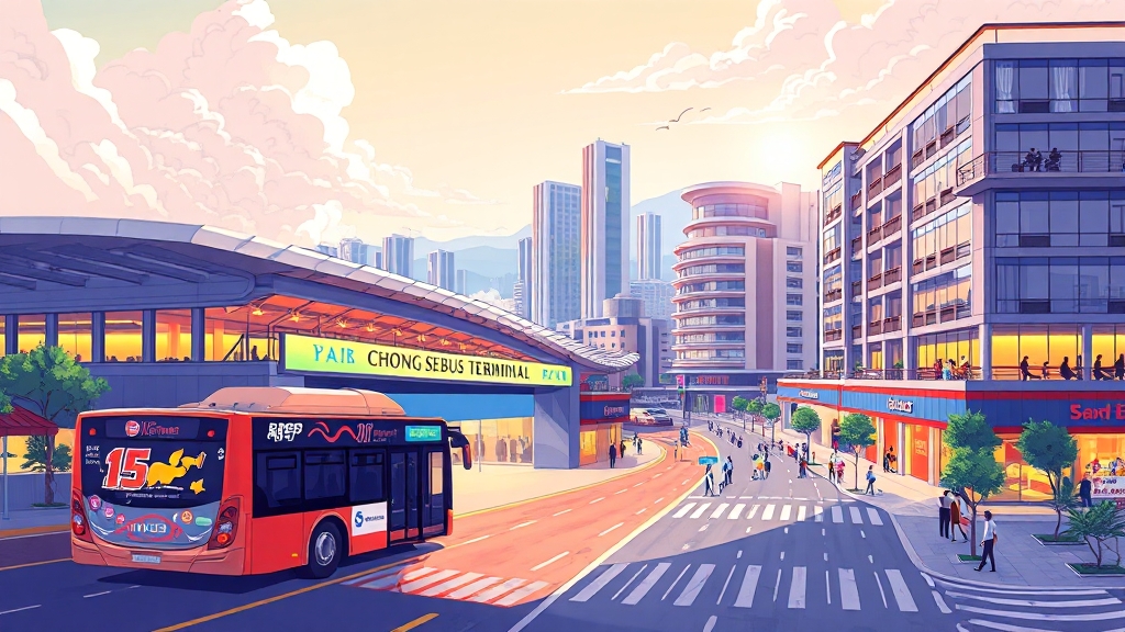 힐스테이트 2차 위치 및 교통 분석 (cartoon 스타일)