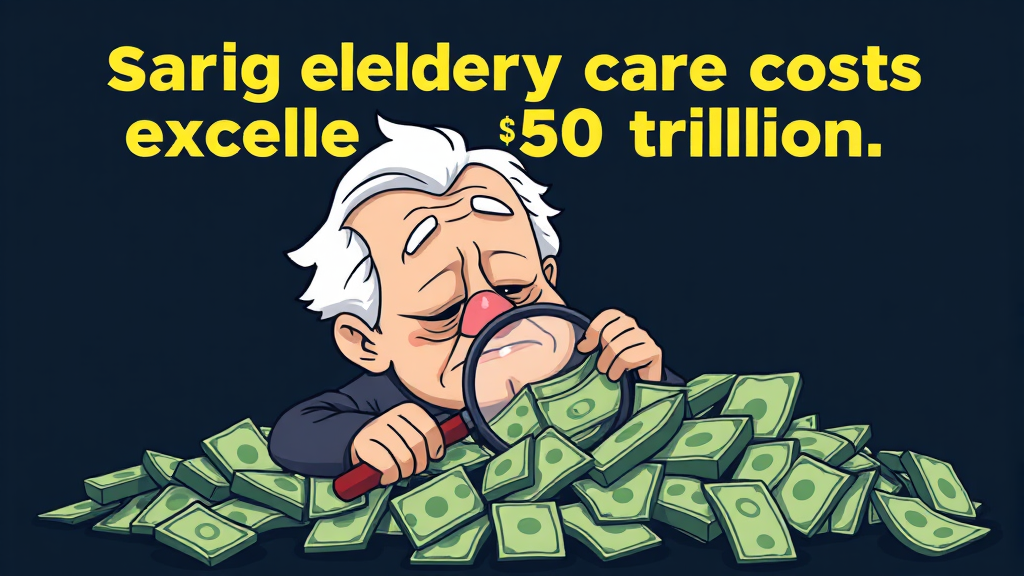 노인 진료비 증가 추이 (cartoon 스타일)