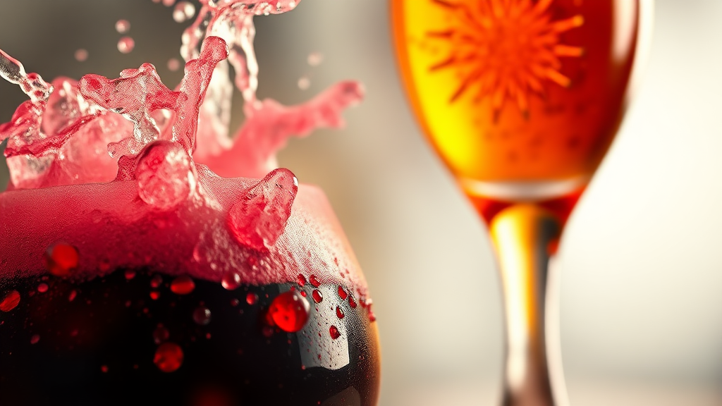 박카스 D vs F: 핵심 차이점 비교 (realistic 스타일)