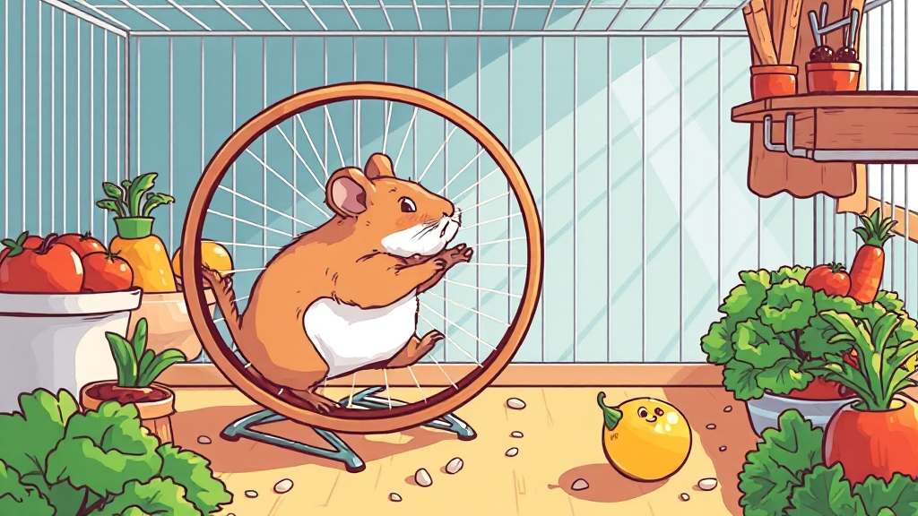 골든햄스터 수명과 건강 관리 (illustration 스타일)