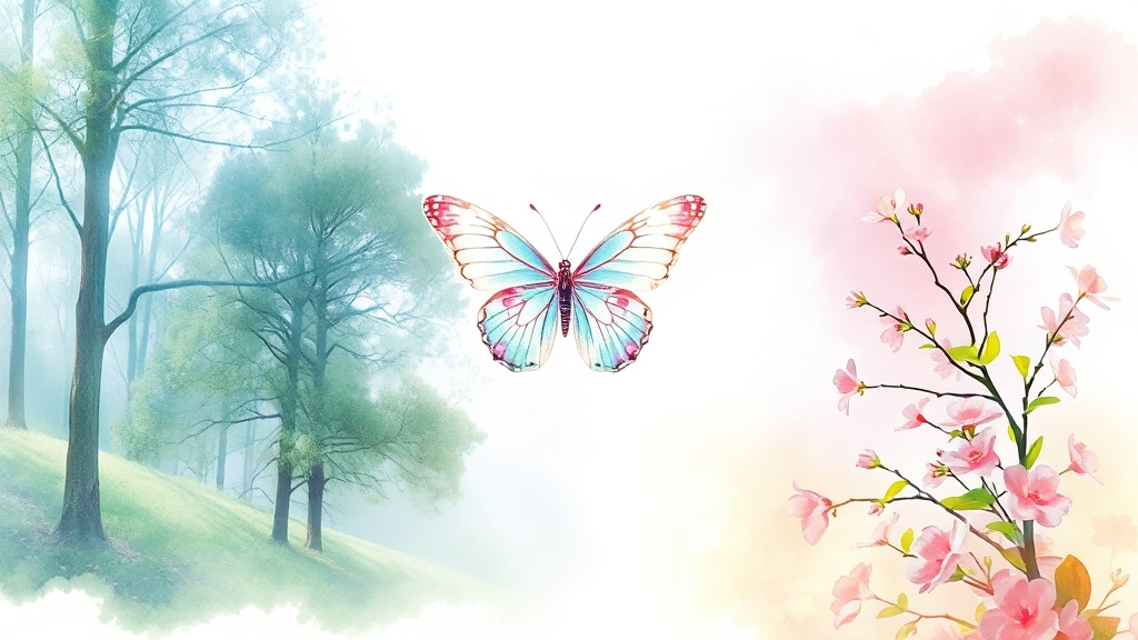 질문 유형과 심리 분석 (watercolor 스타일)