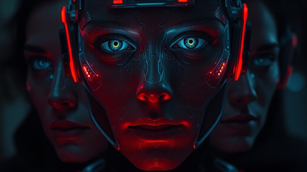 AI 한계와 윤리적 고려사항 (realistic 스타일)