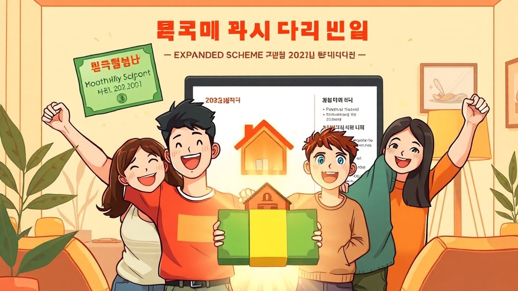 지원 금액 및 기간 (cartoon 스타일)