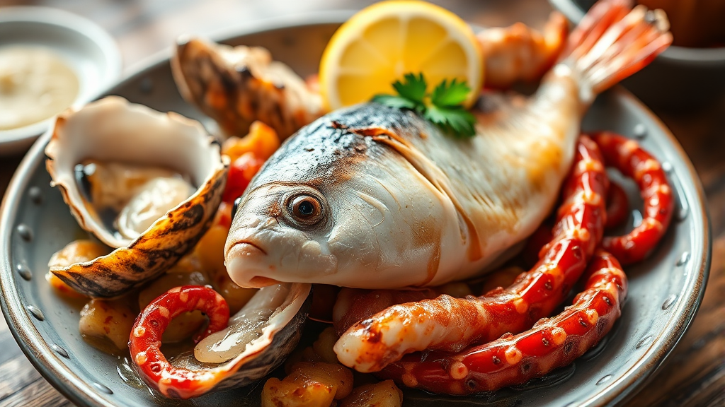 건강과 맛을 동시에: 2월 제철 수산물 활용 레시피 (realistic 스타일)