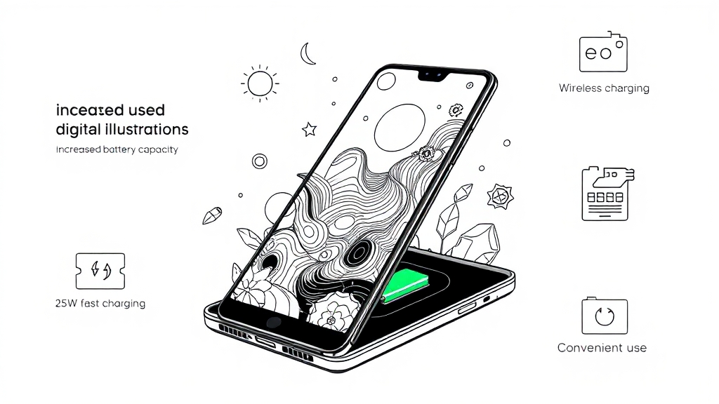 배터리, 오래 사용할 수 있을까? (illustration 스타일)