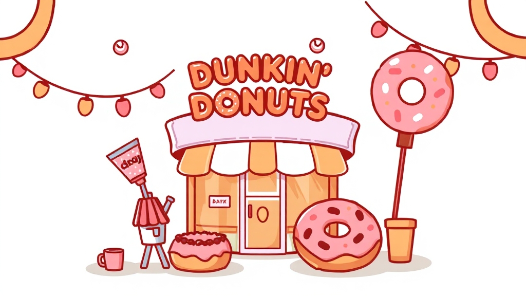 던킨 할인 정보 완전 정복 (cartoon 스타일)