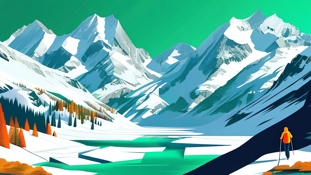 알펜루트 핵심 볼거리 및 관광지 (illustration 스타일)