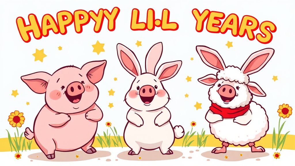 삼재 극복 방법 및 긍정적 변화 전략 (cartoon 스타일)