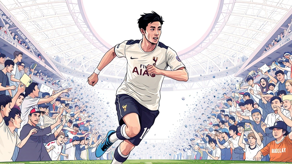 토트넘 경기, 함께 응원해요! (illustration 스타일)