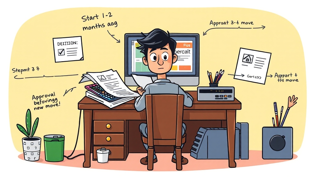 소요 기간 및 주의사항 (cartoon 스타일)