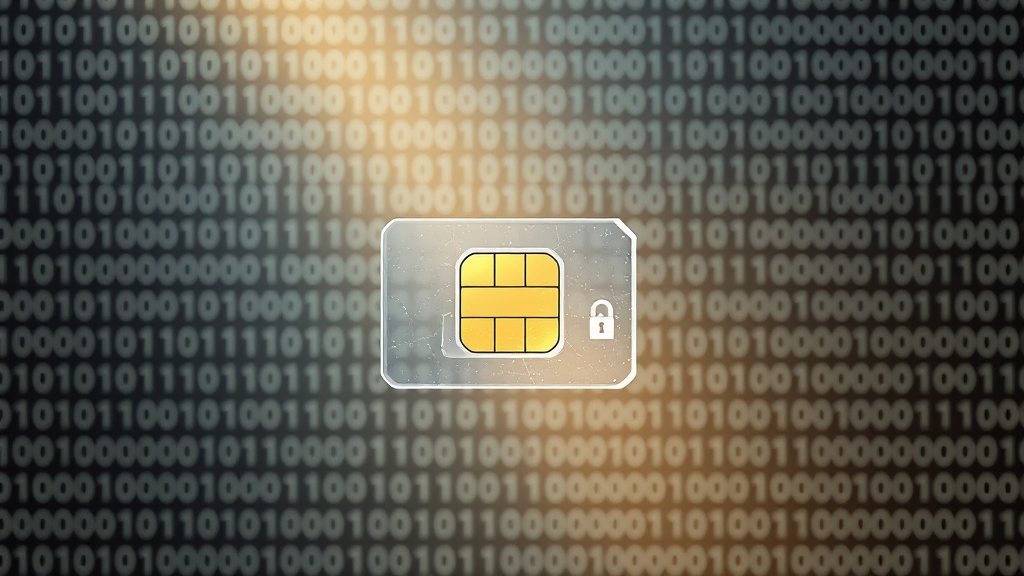 SKT 유심, 안전하게 사용하세요! (realistic 스타일)