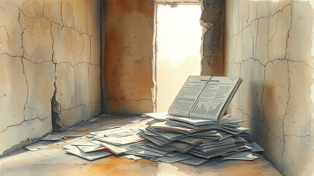 보험 처리 절차 및 서류 (watercolor 스타일)