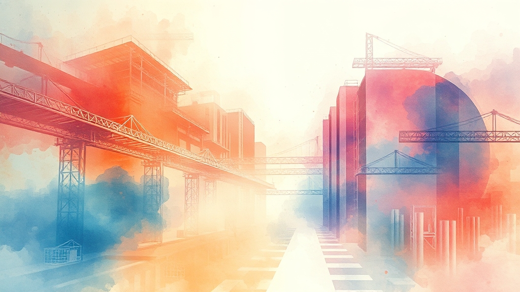 AI 투자 전략 변화 과정 (watercolor 스타일)