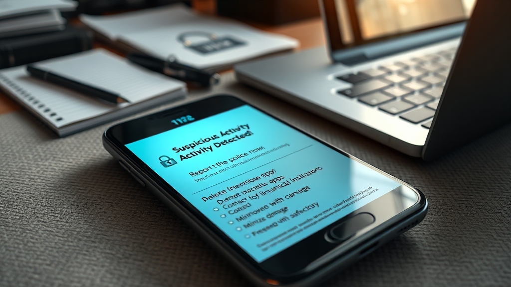 스미싱 의심 시 대처법 (realistic 스타일)