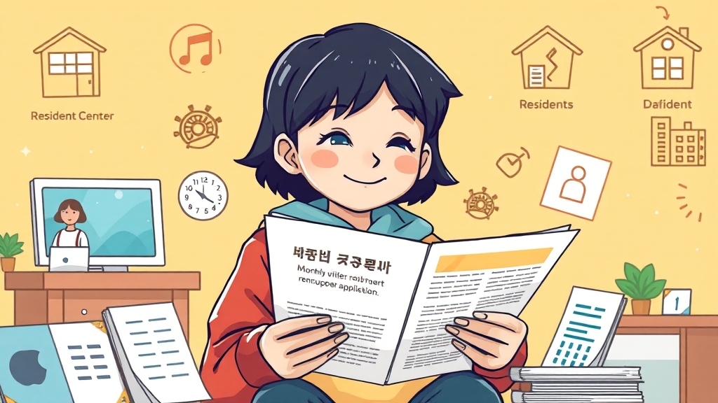 신청 방법, 어렵지 않아요! (cartoon 스타일)