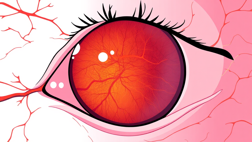 당뇨망막병증 단계별 특징과 관리법 (illustration 스타일)