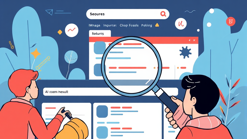 AI 검색 시대, 정보 신뢰도 어떻게 관리해야 할까? (illustration 스타일)