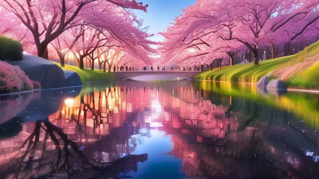 서울대공원 벚꽃 명소 및 둘레길 코스 추천 (realistic 스타일)