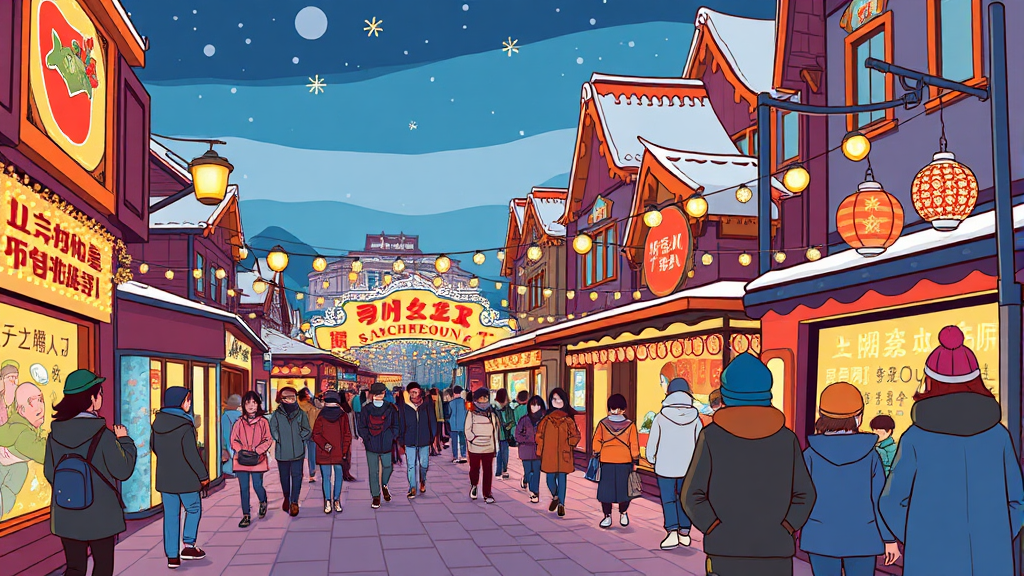 축제 주변, 어디를 가볼까? (cartoon 스타일)