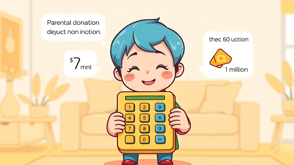 부모님 기부금, 공제 가능할까? (cartoon 스타일)