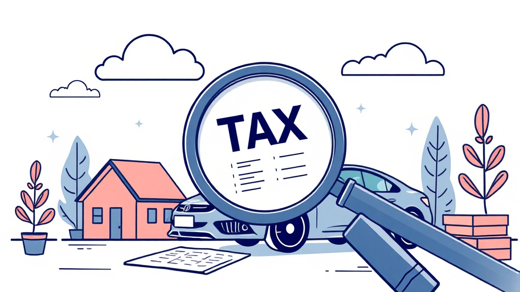 과세증명서, 꼼꼼히 확인하세요! (illustration 스타일)