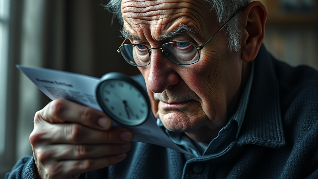 조기수령 조건 및 나이 (realistic 스타일)