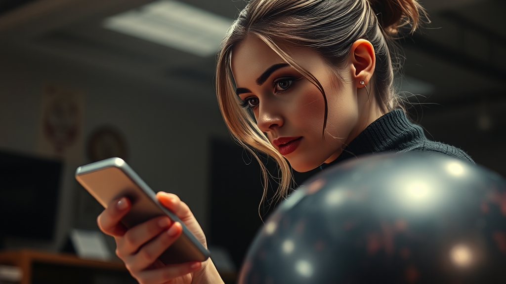 스마트폰, 거북목의 주범? (realistic 스타일)