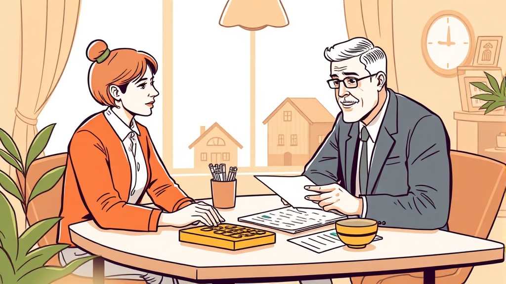 전문가 상담 및 절세 매물 활용 (illustration 스타일)