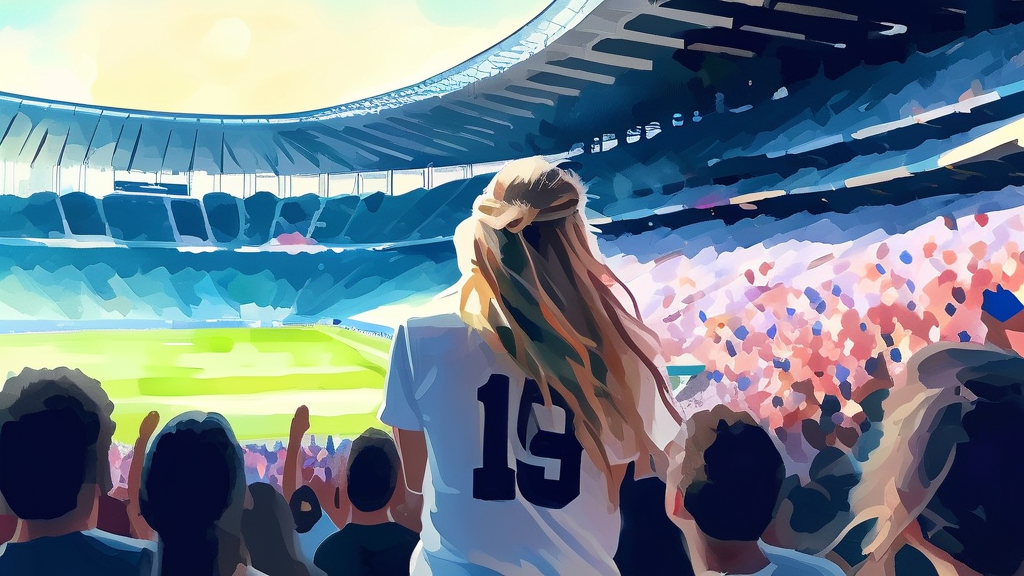 롯데 자이언츠, 팬들의 요구에 응답할 것인가? (watercolor 스타일)