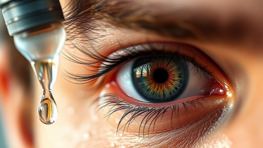 안구건조증, 어떻게 진단하나요? (realistic 스타일)