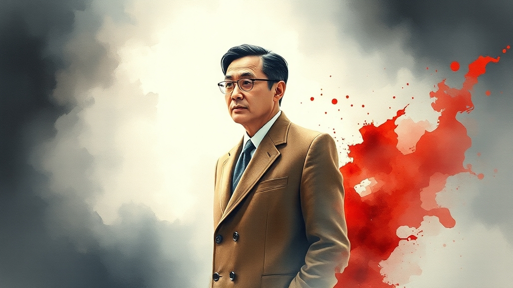 미국 대선 결과와 그의 역할 (watercolor 스타일)