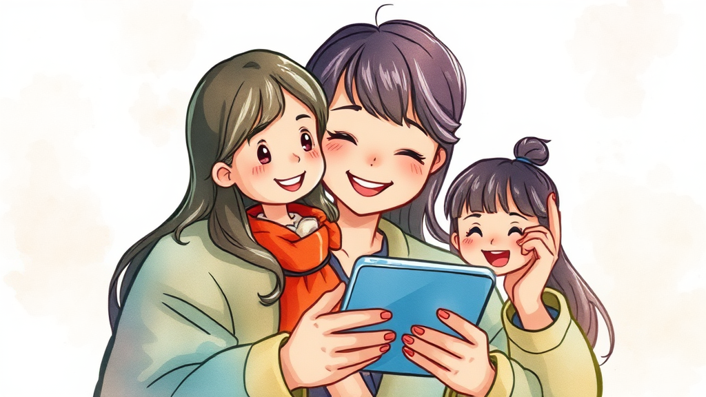 온라인 교육 및 디지털 콘텐츠 활용 (watercolor 스타일)