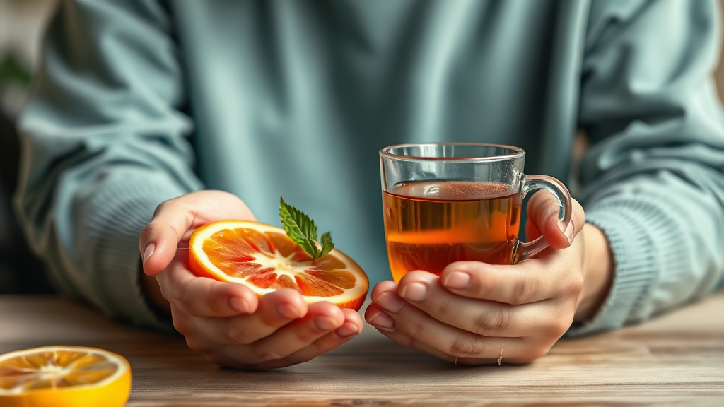 장염 예방 및 재발 방지 방법 (realistic 스타일)