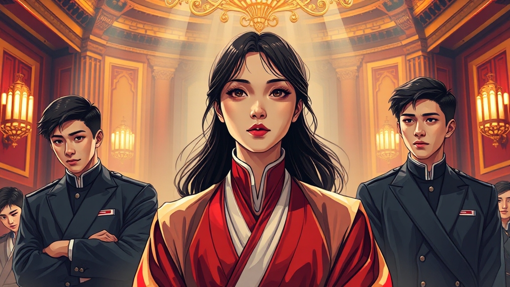 한회장의 역할 (illustration 스타일)