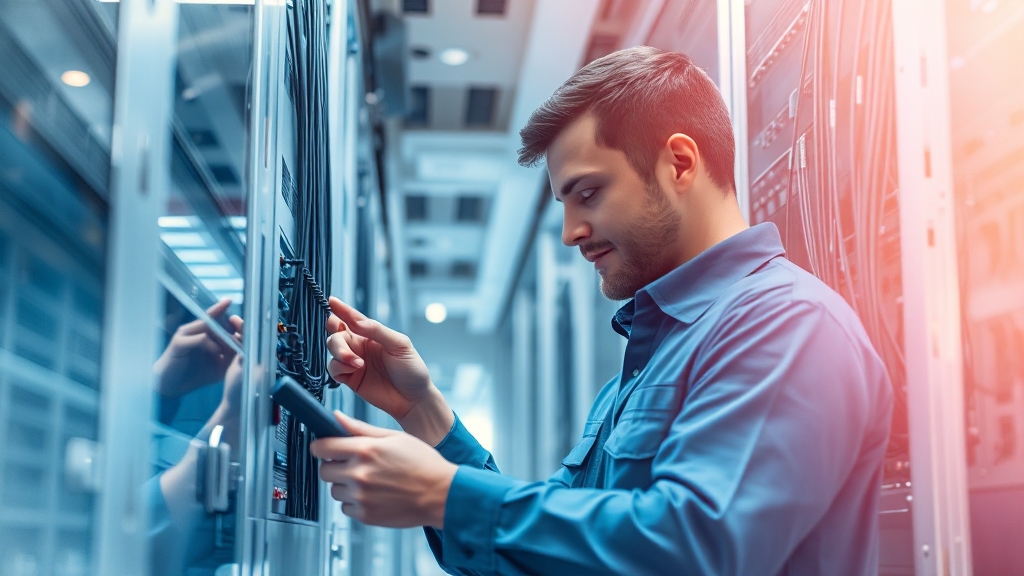 설비 유지보수 및 관리 (watercolor 스타일)