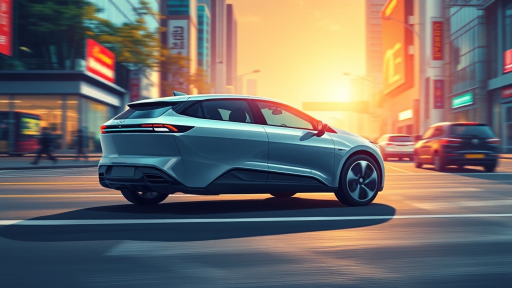 중국 전기차의 경쟁력과 한국 시장 전망 (illustration 스타일)