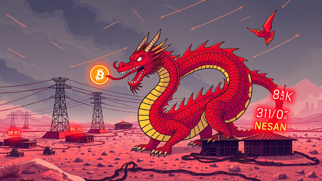 채굴 재개의 원인은? (illustration 스타일)