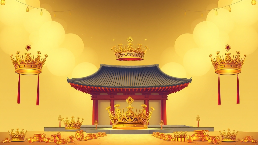 신라 금관 특별전 개요 (illustration 스타일)