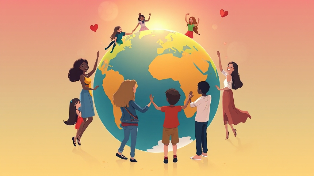 더 나은 세상을 위한 노력 (cartoon 스타일)