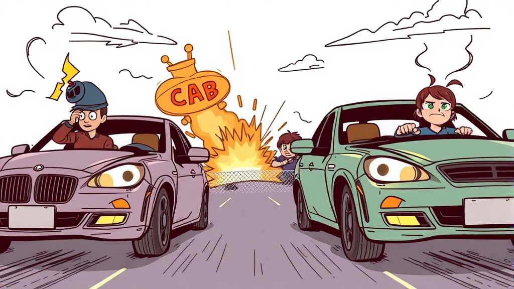 의무보험 미가입 시 과태료 (illustration 스타일)