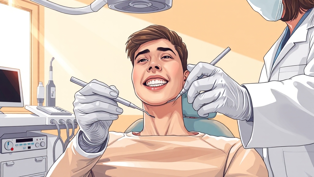 치과 방문 시점 (illustration 스타일)