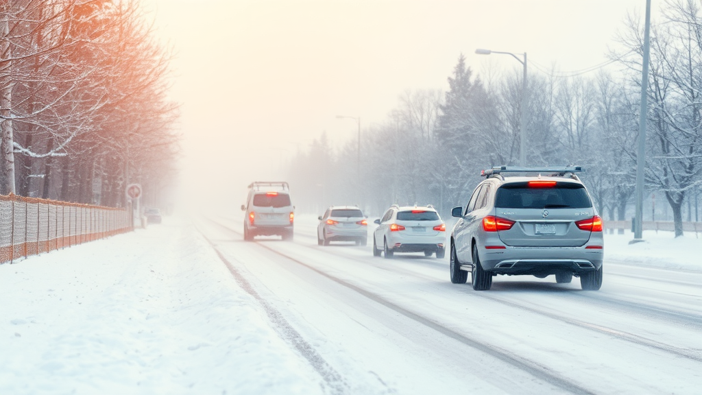 윈터 타이어, 언제 교체해야 할까? (watercolor 스타일)