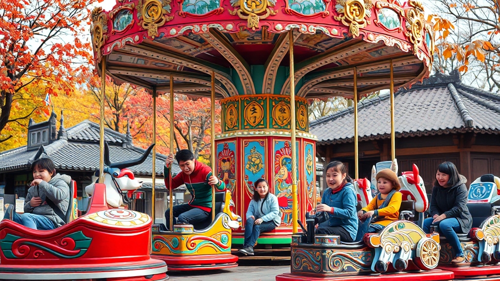 놀이마을, 신나는 시간! (realistic 스타일)