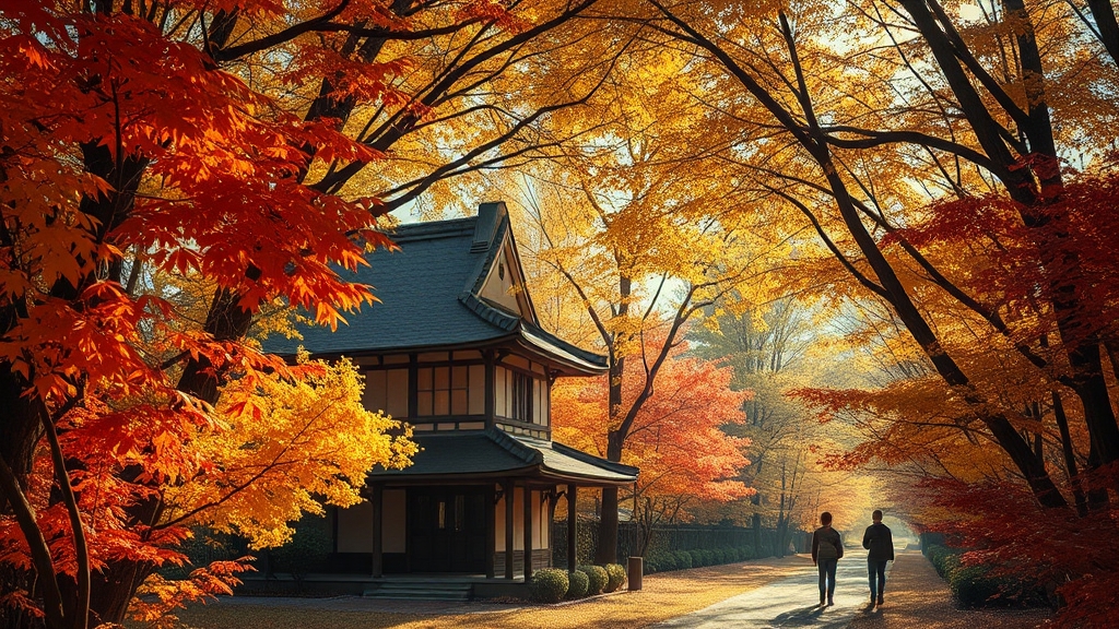 단풍 축제 방문 후기 및 꿀팁 (realistic 스타일)