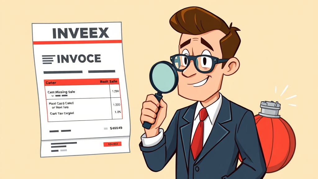 부가세 신고 시 주의사항 (cartoon 스타일)